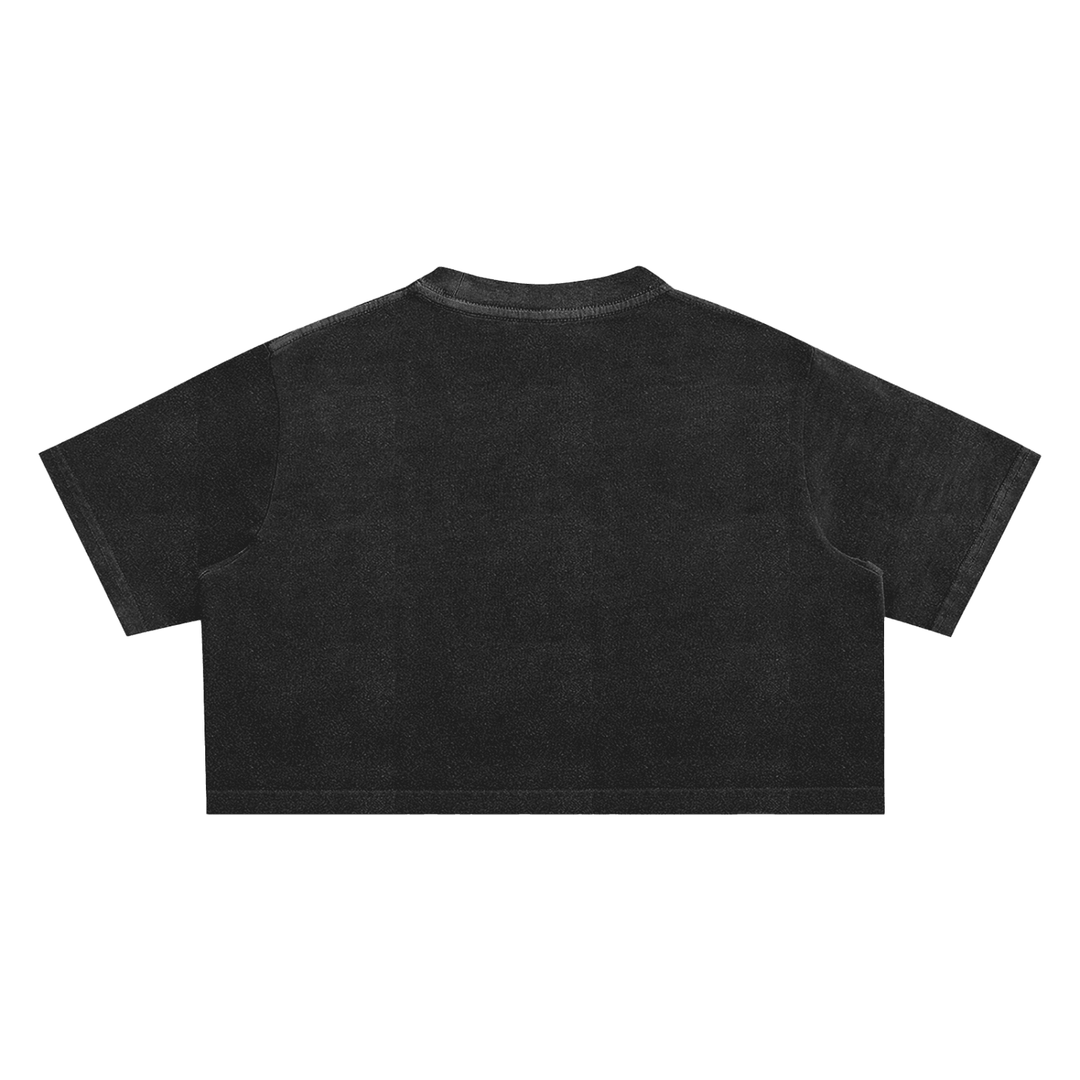 Bronx Basketball 2026 Playoff Edition Women's Snow Washed Crop Top by Bronx Native