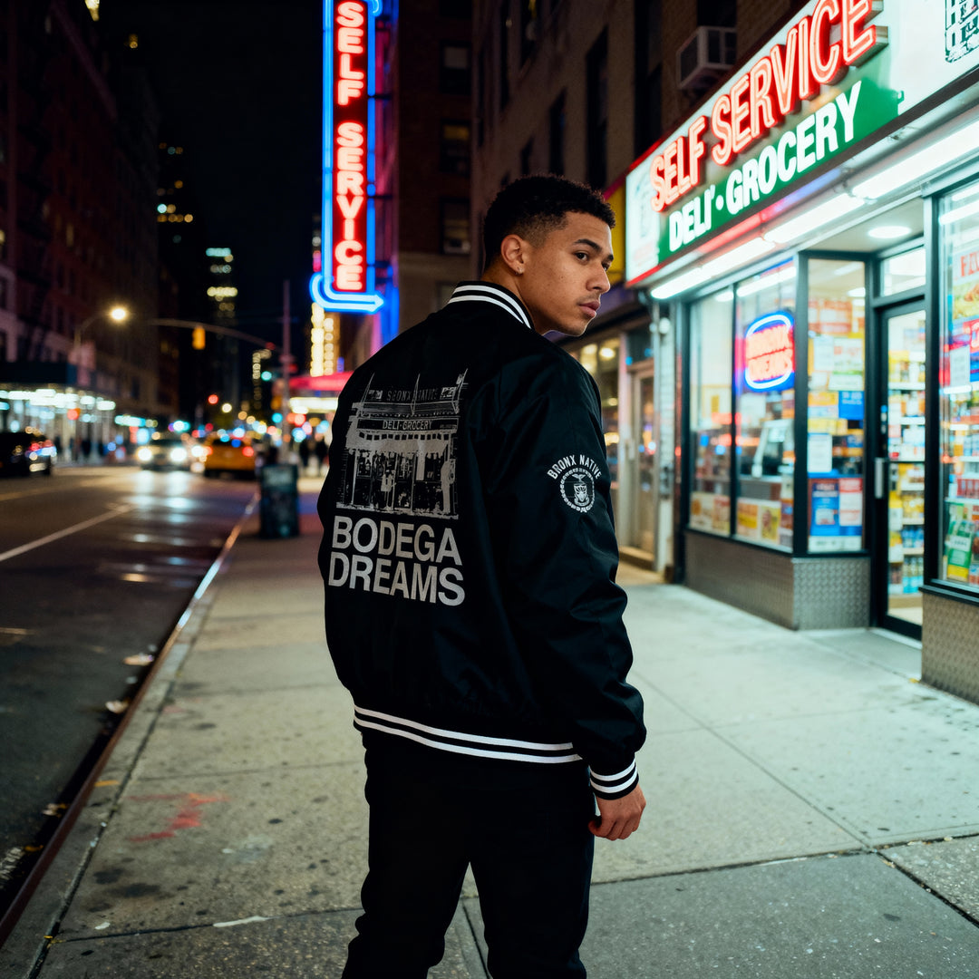 Bodega Dreams Limited Ed. Mens Varsity Bomber Jacket