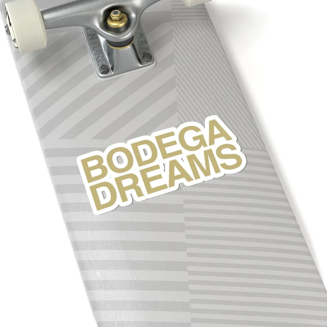 Bodega Dreams Logo Sticker (Gold) Printify