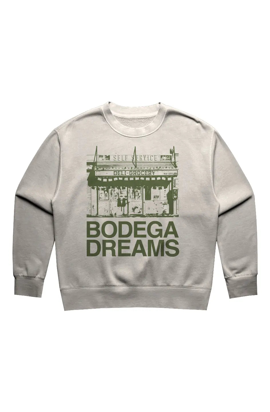 Bodega Dreams Womens Relax Faded Crew