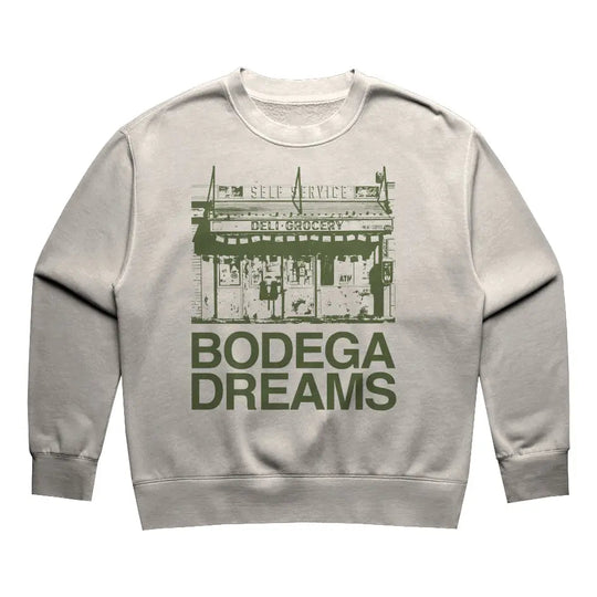 Bodega Dreams Womens Relax Faded Crew