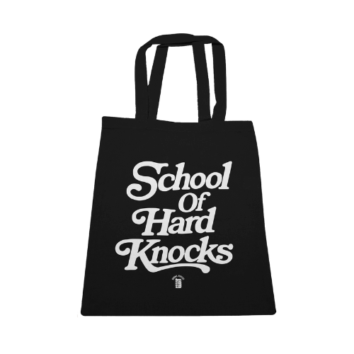 School of Hard Knocks Large Canvas Tote by Bronx Native for New York summer
