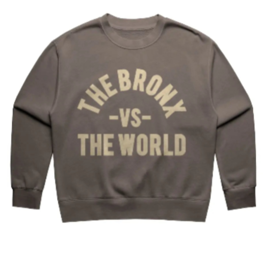The Bronx vs The World Womens Relax Faded Crew
