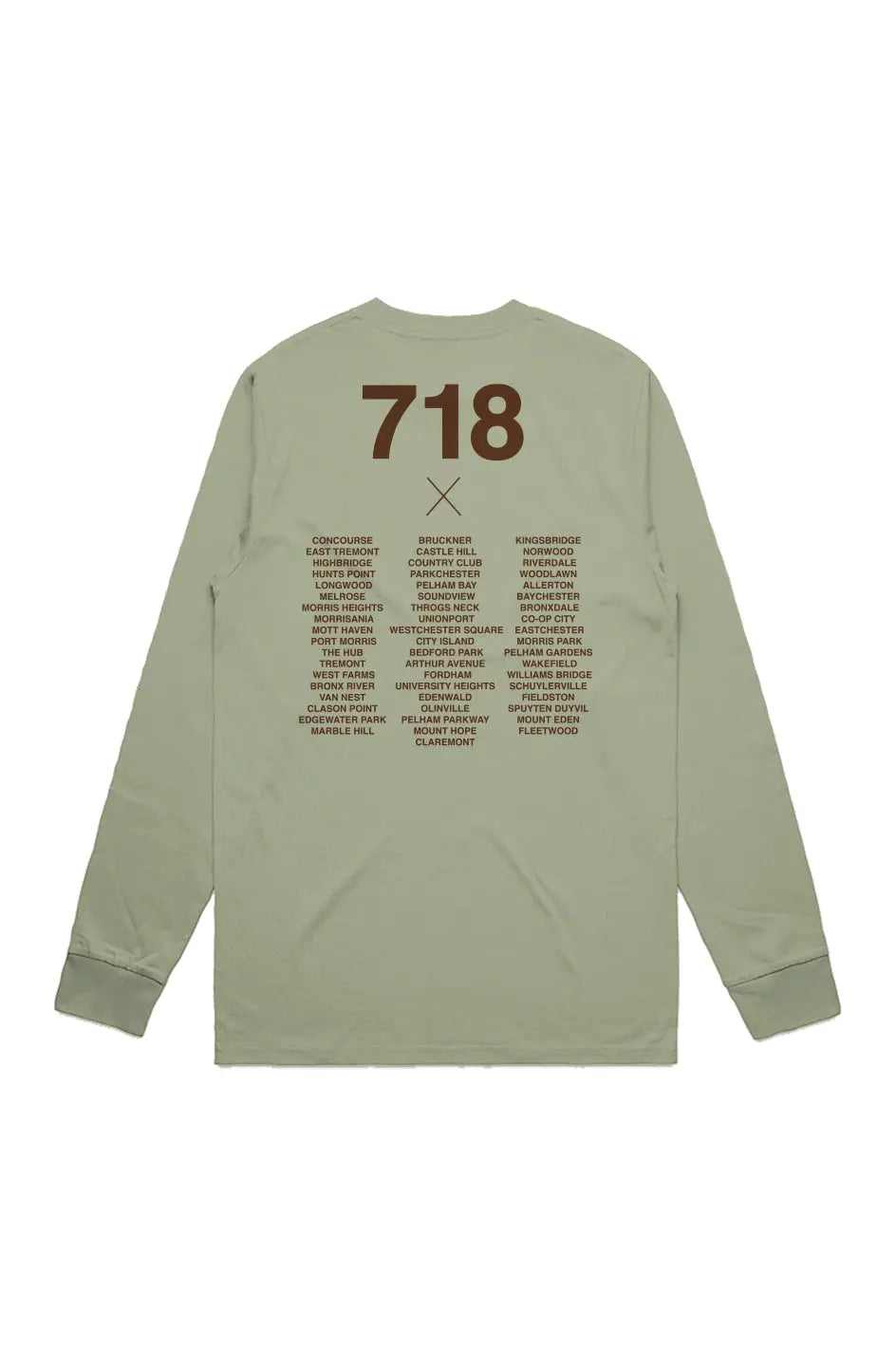 Bronx Native 718 Mens Classic L/S Tee