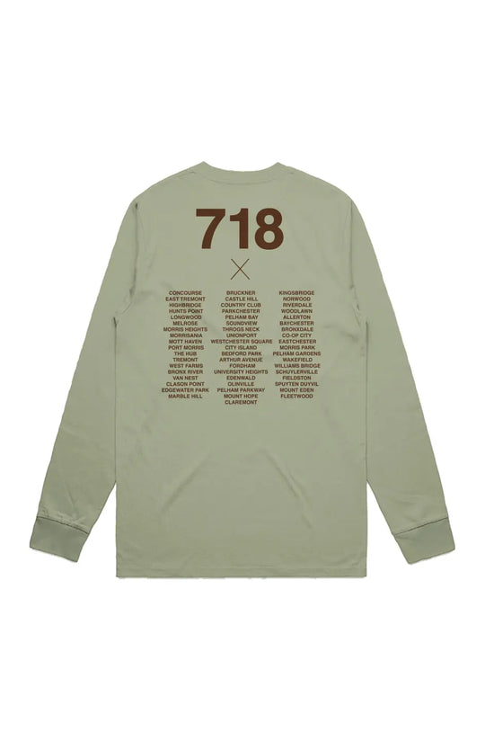 Bronx Native 718 Mens Classic L/S Tee