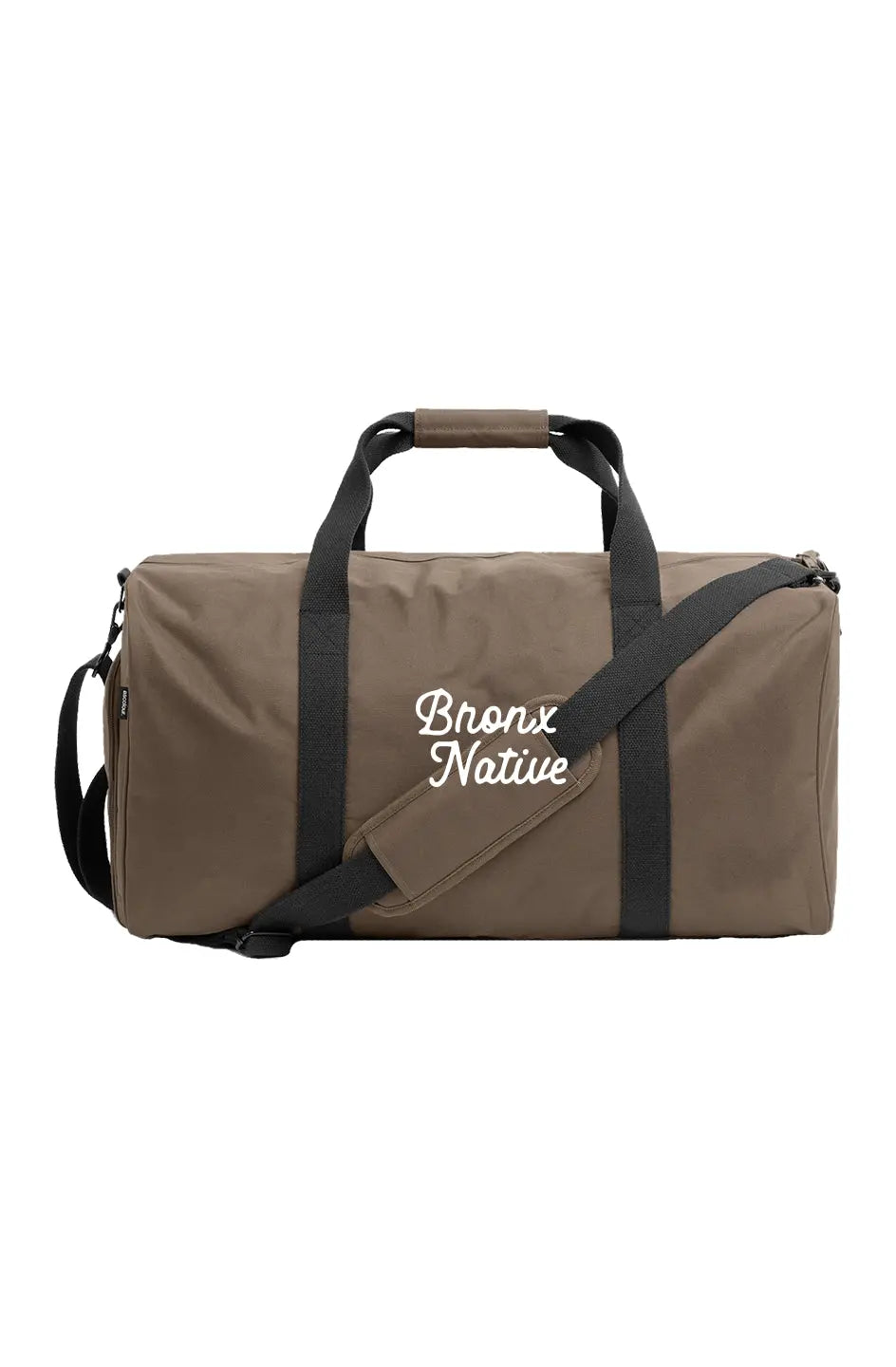 Bronx Native Classy Embroideded Walnut/Black Travel Bag