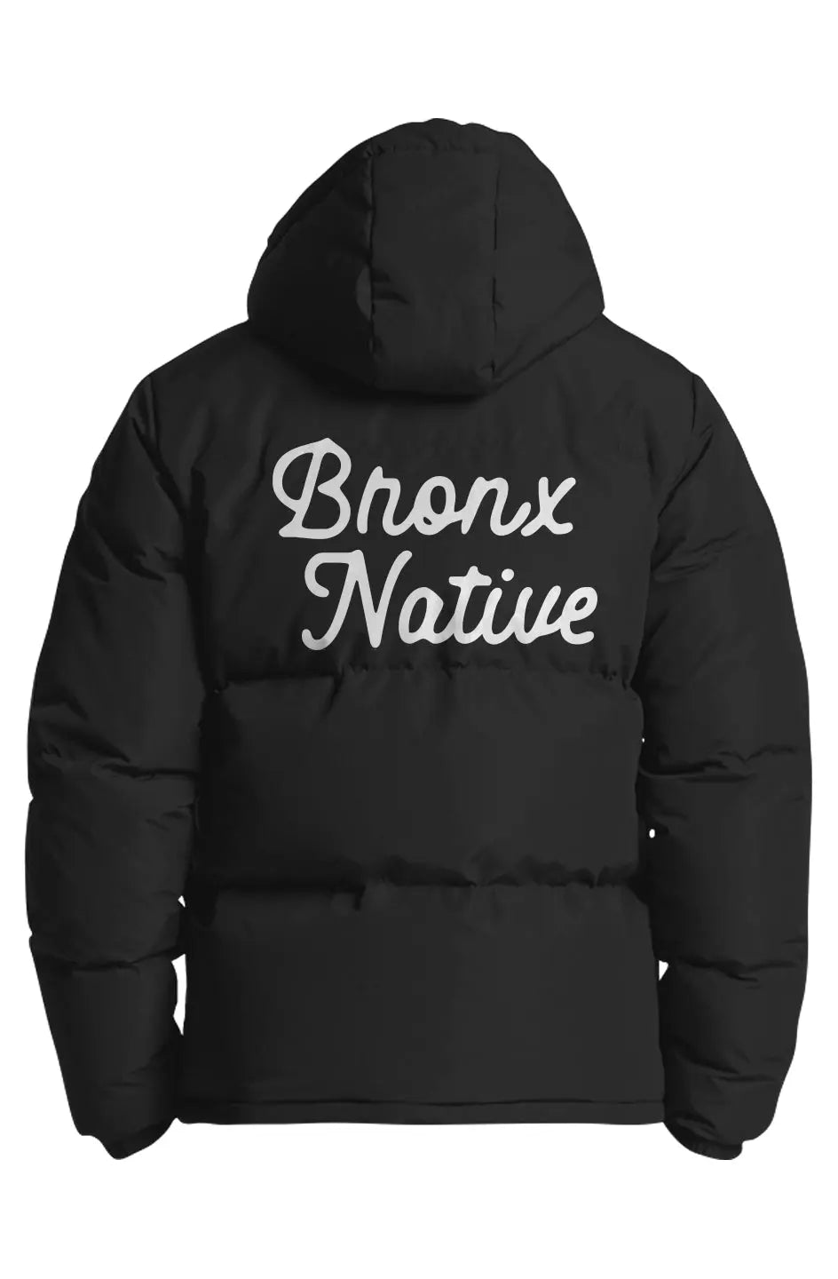 Bronx Native Classy Infinity Hooded Puffer Jacket (Embroidered)