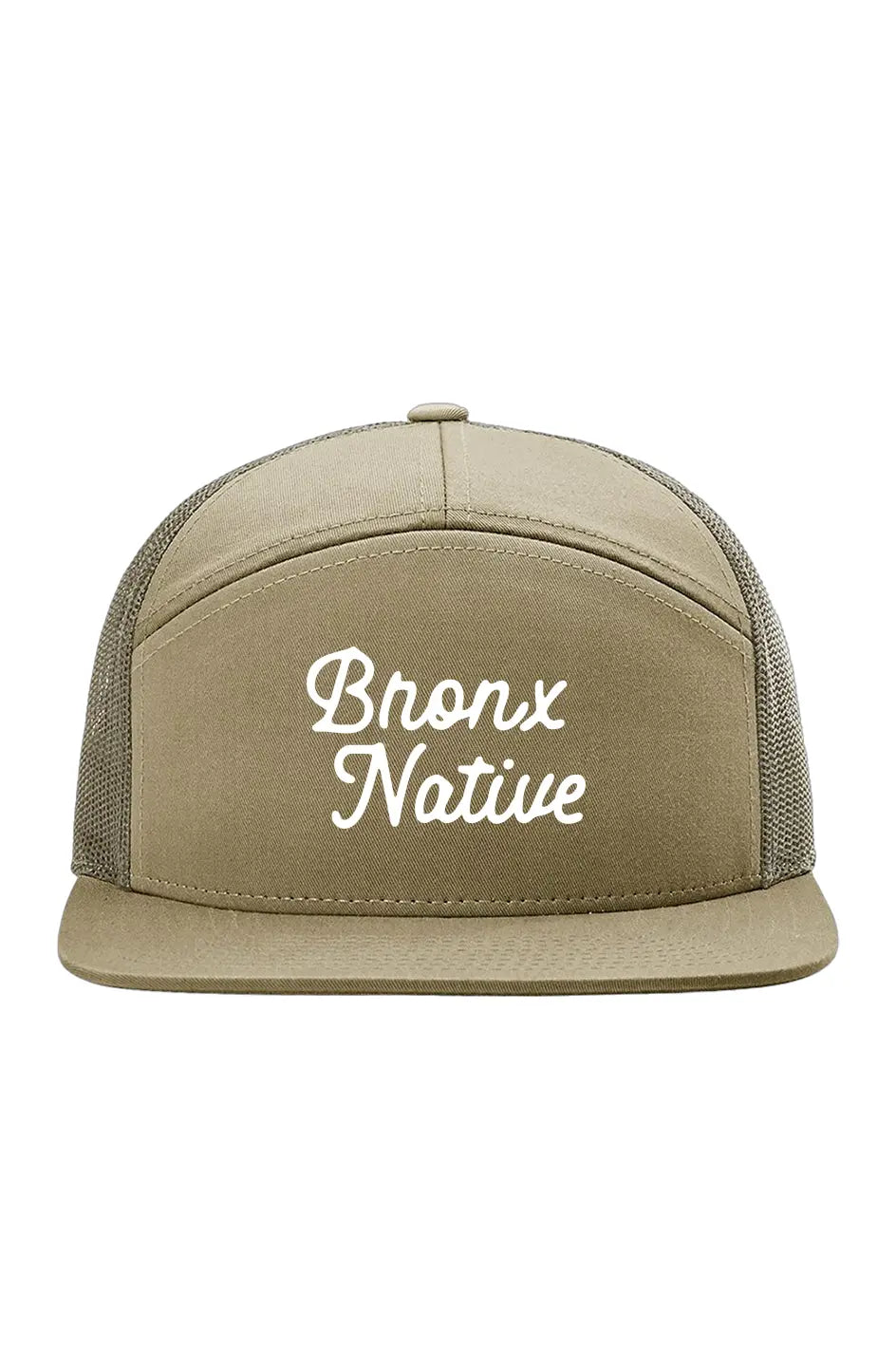 Bronx Native Classy Pale Khaki-Loden Green-cap
