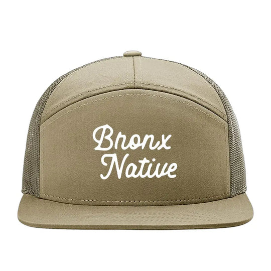 Bronx Native Classy Pale Khaki-Loden Green-cap