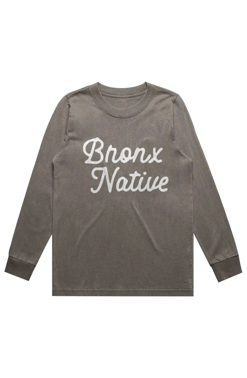 Bronx Native Classy Womens Heavy Faded LS Tee