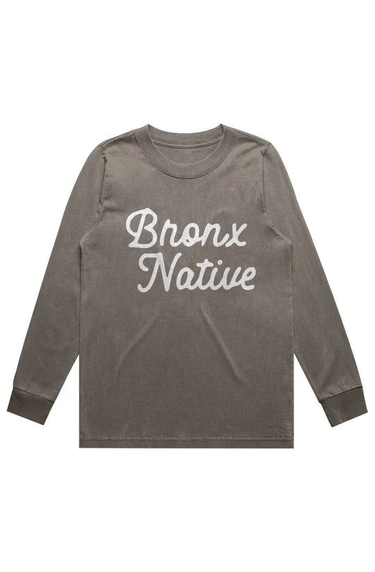 Bronx Native Classy Womens Heavy Faded LS Tee