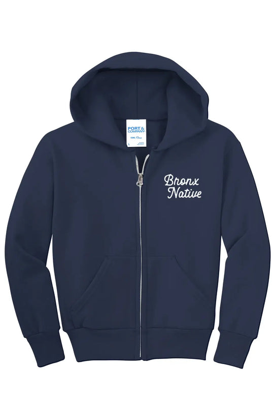 Bronx Native Classy Youth Boys Full Zip Fleece Hoodie