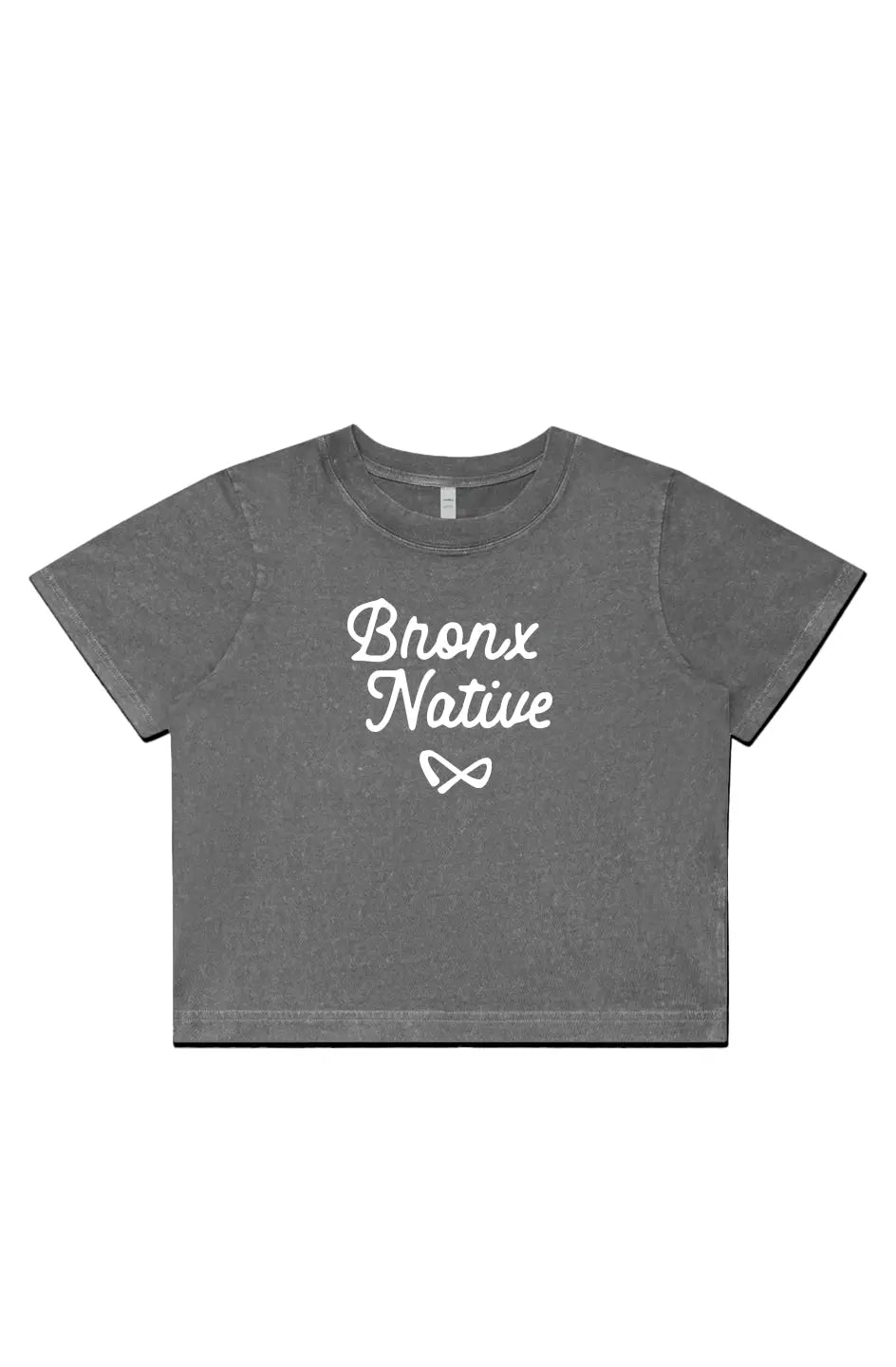 Womens Stone Wash Heavy Crop