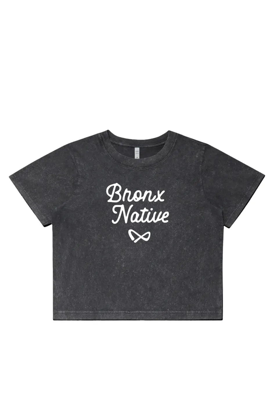 Womens Stone Wash Heavy Crop