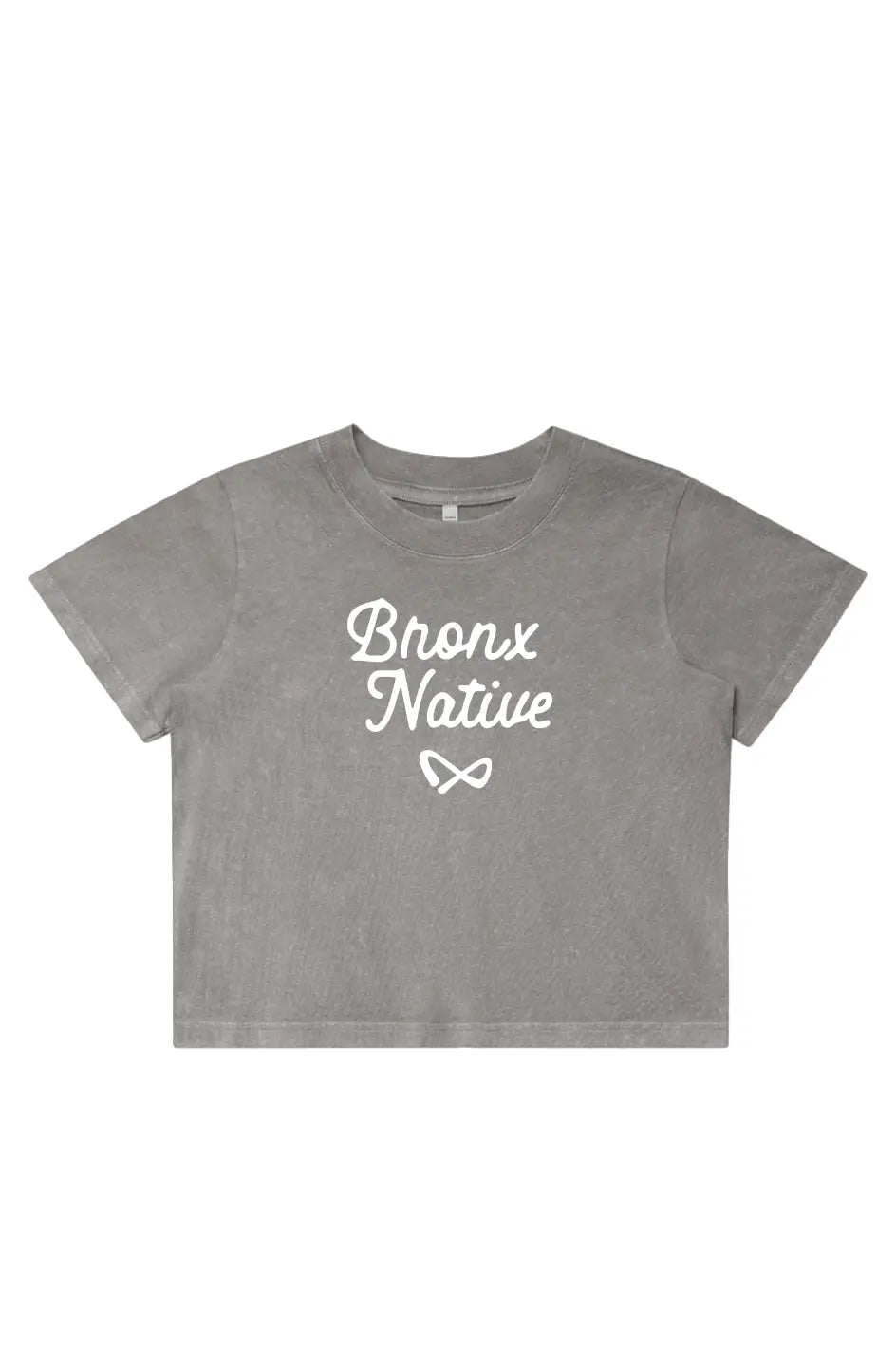 Womens Stone Wash Heavy Crop