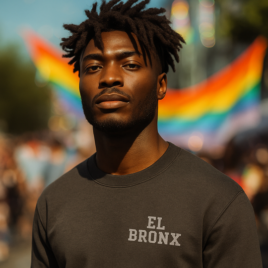 EL BRONX Perfect Weight Crop Crew [Embroidered]