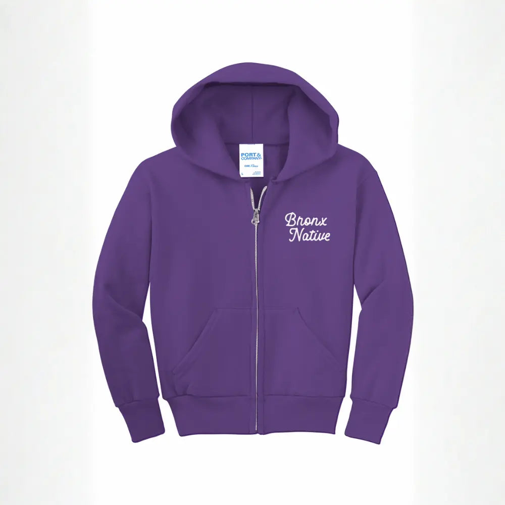 Classy Youth Girls Full Zip Fleece Hoodie Apliiq