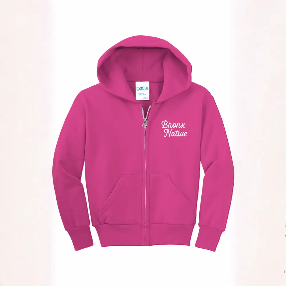 Classy Youth Girls Full Zip Fleece Hoodie Apliiq