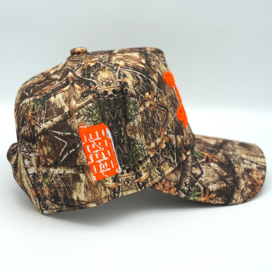 "Rooted in the Bronx" Snapback All Camo / Orange