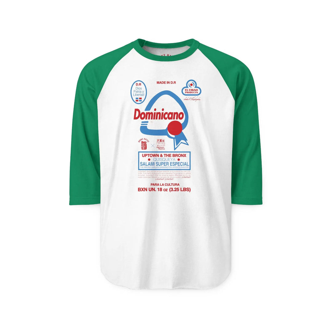 Dominicano Sugar Bronx Native Raglan Shirt Printify