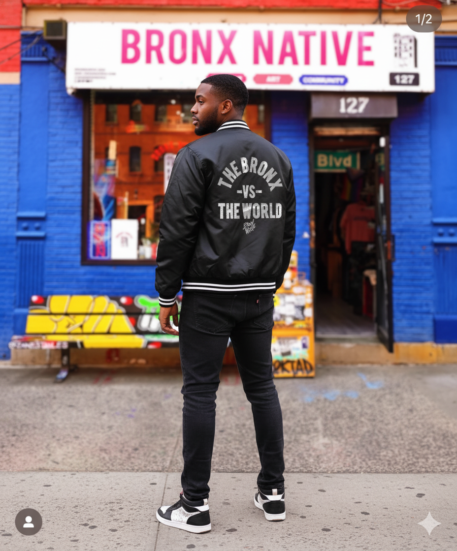 The Bronx vs The World Varsity Bomber Jacket