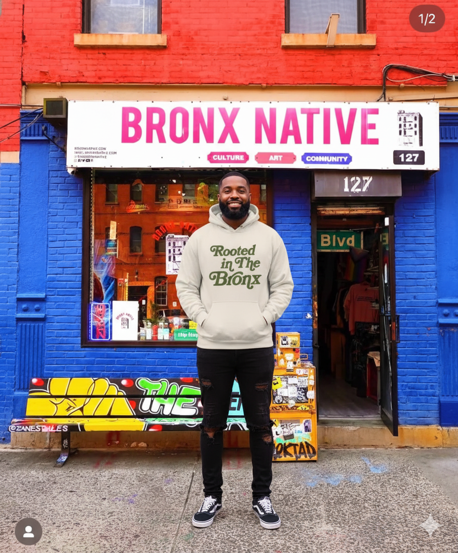 Rooted in The Bronx Crate Unisex Heavyweight Hoodie