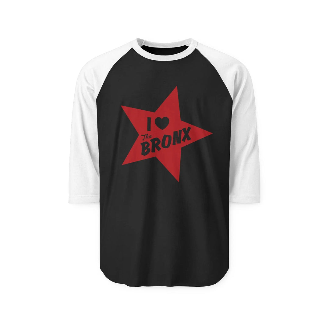 I Love the Bronx, Unisex Three-Quarter Sleeve Raglan Shirt Printify