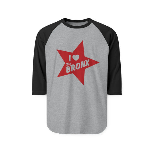 I Love the Bronx, Unisex Three-Quarter Sleeve Raglan Shirt Printify