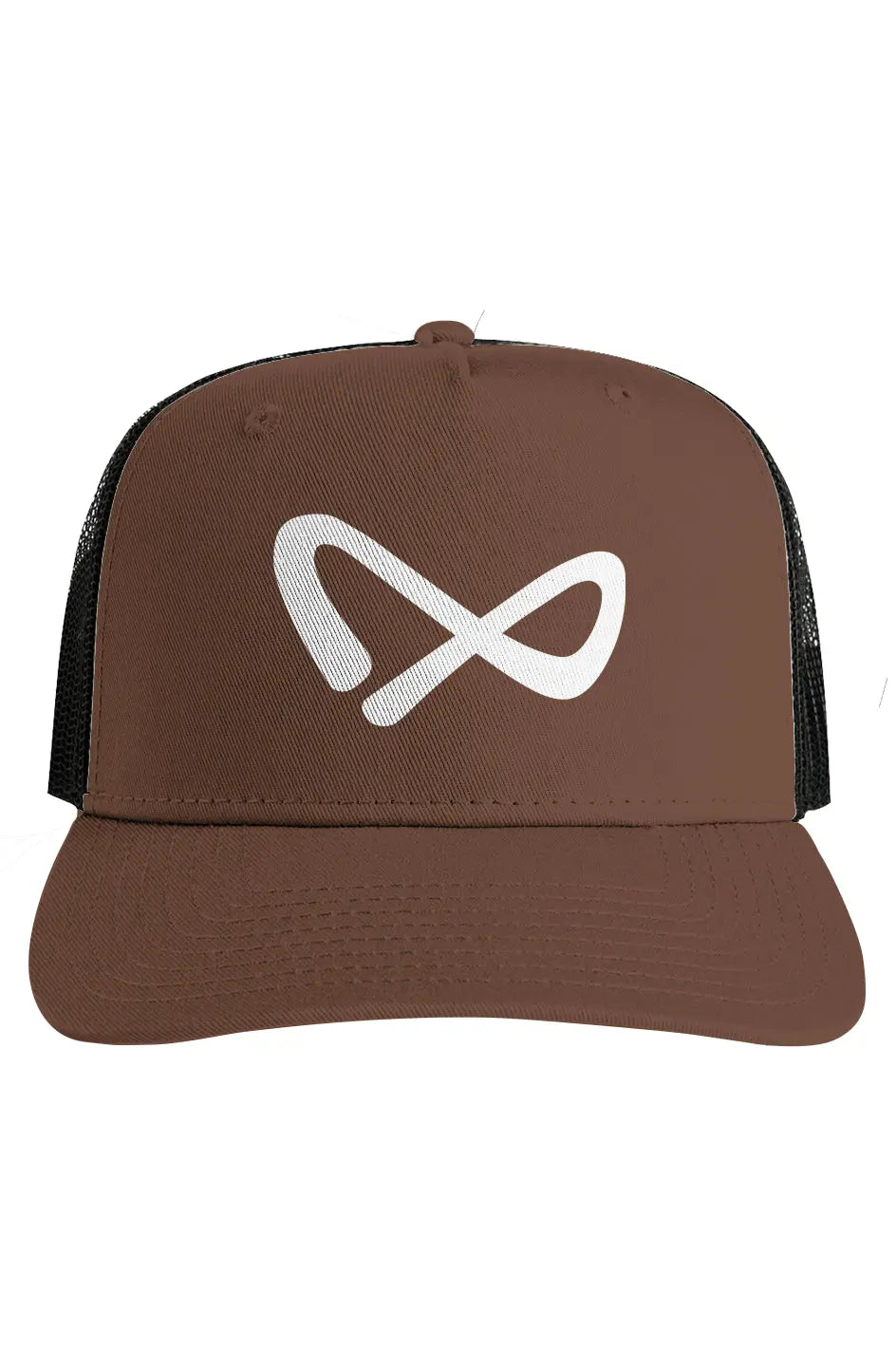 Infinite Black Mesh Stock Contrast Trucker [Embroidered]