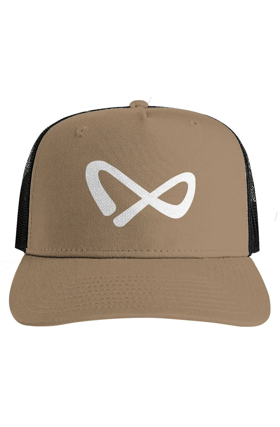 Infinite Black Mesh Stock Contrast Trucker [Embroidered]