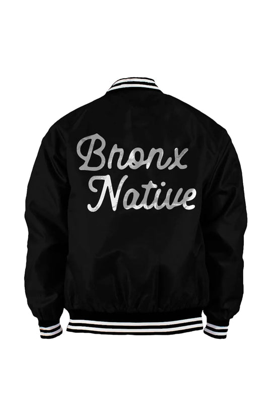 Infinity Bronx Native Limited Edition Full Embroidered Mens Varsity Bomber Jacket