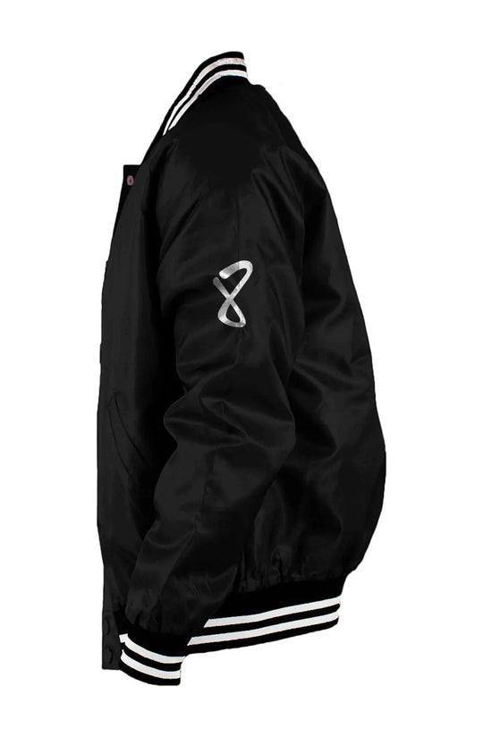 Infinity Bronx Native Limited Edition Full Embroidered Mens Varsity Bomber Jacket