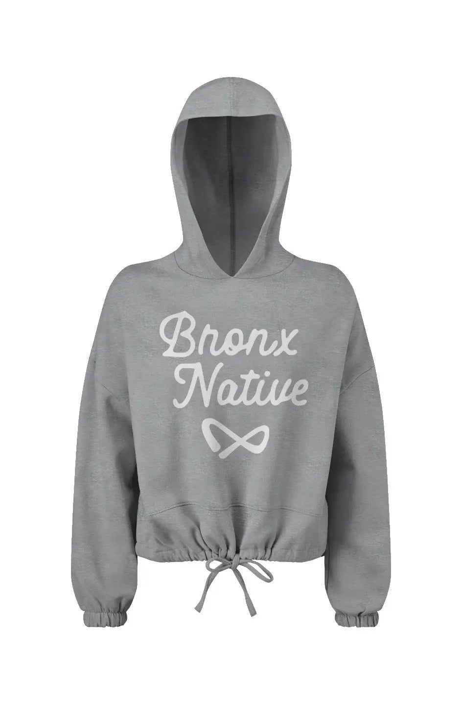 Infinity Bronx Native Womens Oversided Cropped Hoodie