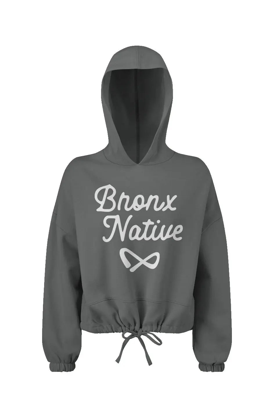 Infinity Bronx Native Womens Oversided Cropped Hoodie
