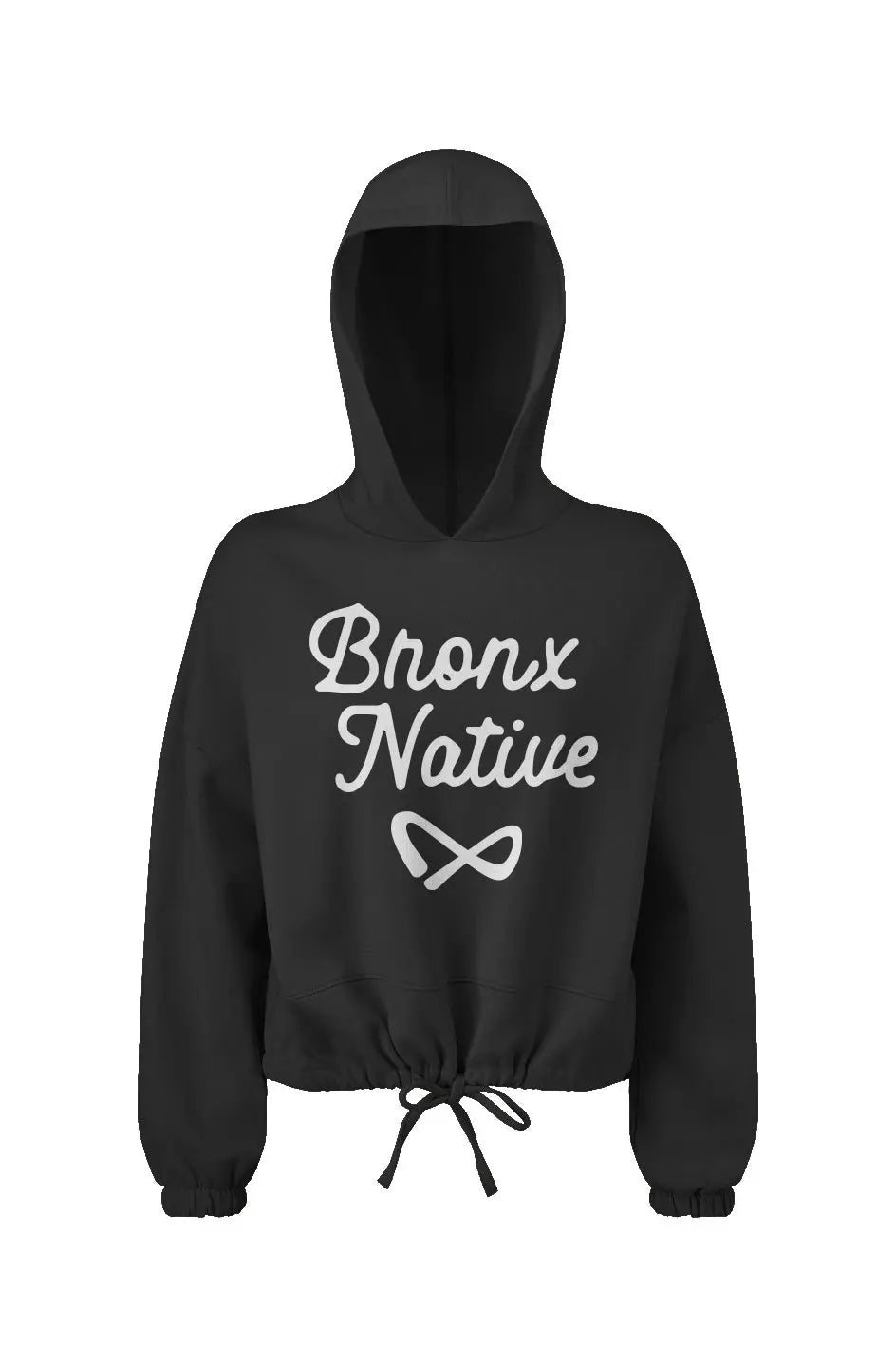 Infinity Bronx Native Womens Oversided Cropped Hoodie