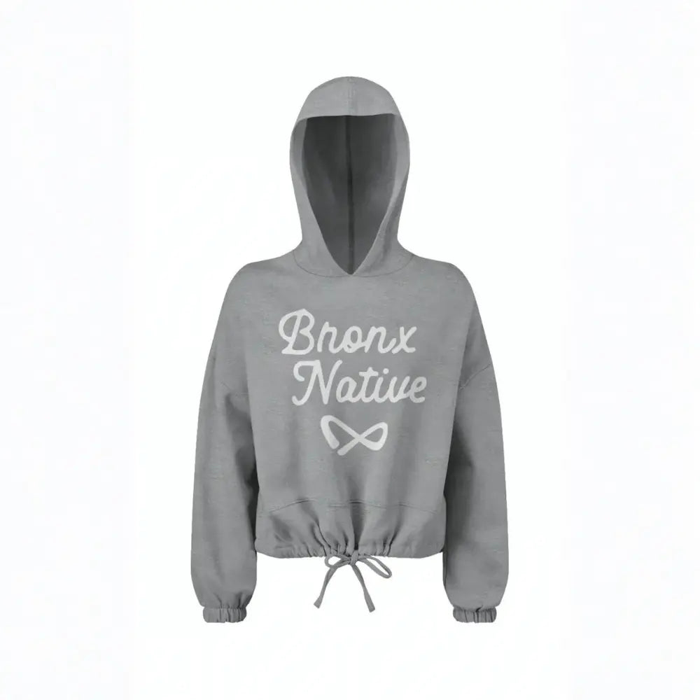 Infinity Bronx Native Womens Oversided Cropped Hoodie Apliiq