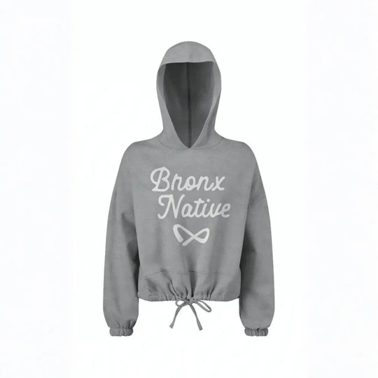 Infinity Bronx Native Womens Oversided Cropped Hoodie Apliiq