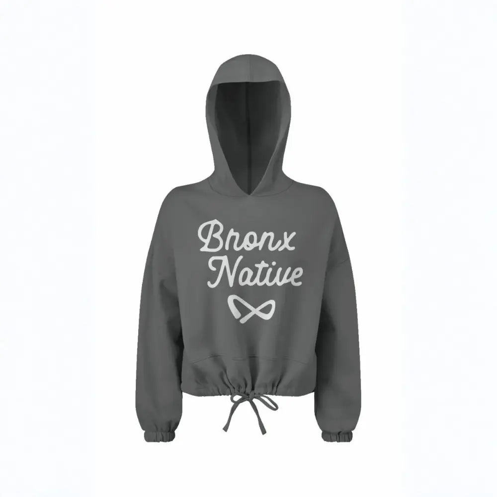 Infinity Bronx Native Womens Oversided Cropped Hoodie Apliiq