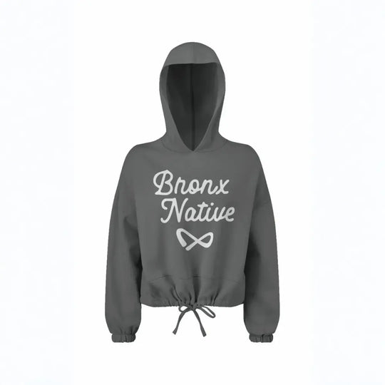 Infinity Bronx Native Womens Oversided Cropped Hoodie Apliiq