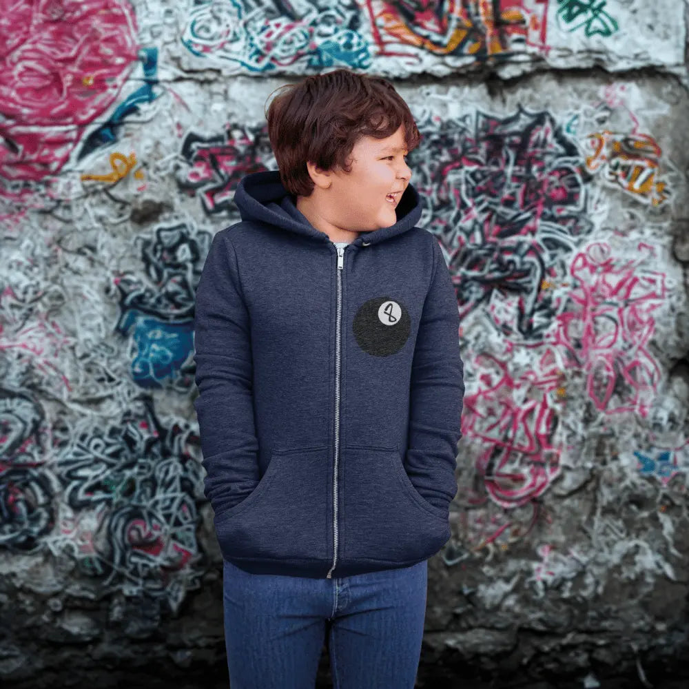 Lim. Edition 8-Ball Youth Full Zip Fleece Hoodie [Embroidered] Apliiq