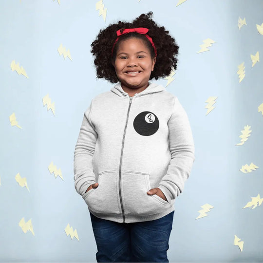 Lim. Edition 8-Ball Youth Full Zip Fleece Hoodie [Embroidered] Apliiq
