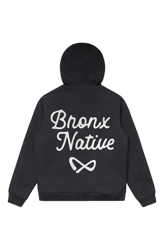 Limited Ed. Since 2017' Bronx Infinite Canvas Bomber Hood Jacket [Embroidered Chest]