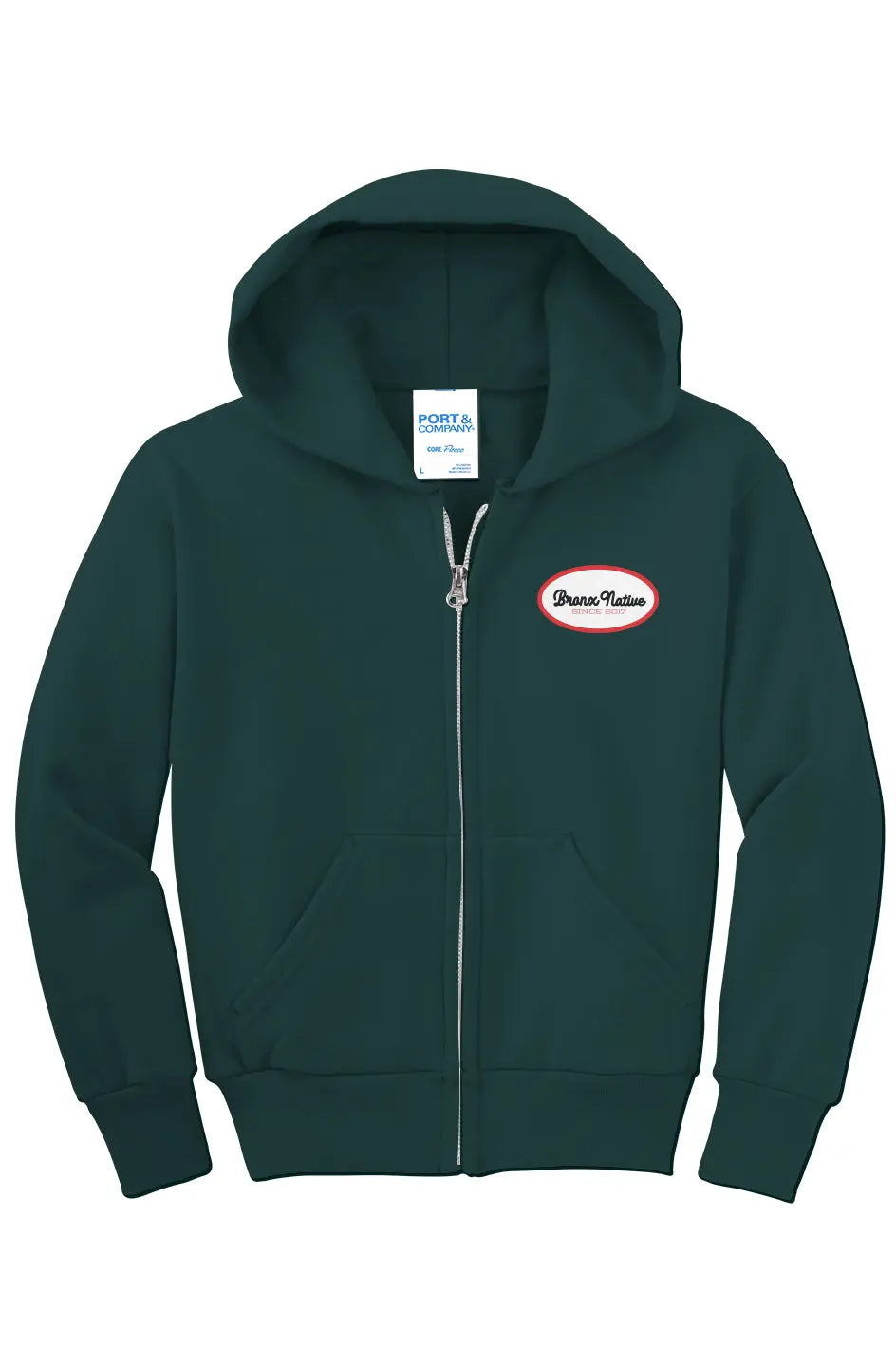 Since 2017' Bronx Native Classy Youth Boys Full Zip Fleece Hoodie