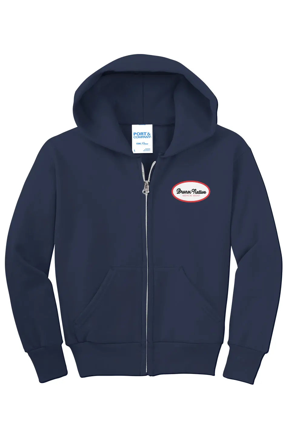 Since 2017' Bronx Native Classy Youth Boys Full Zip Fleece Hoodie