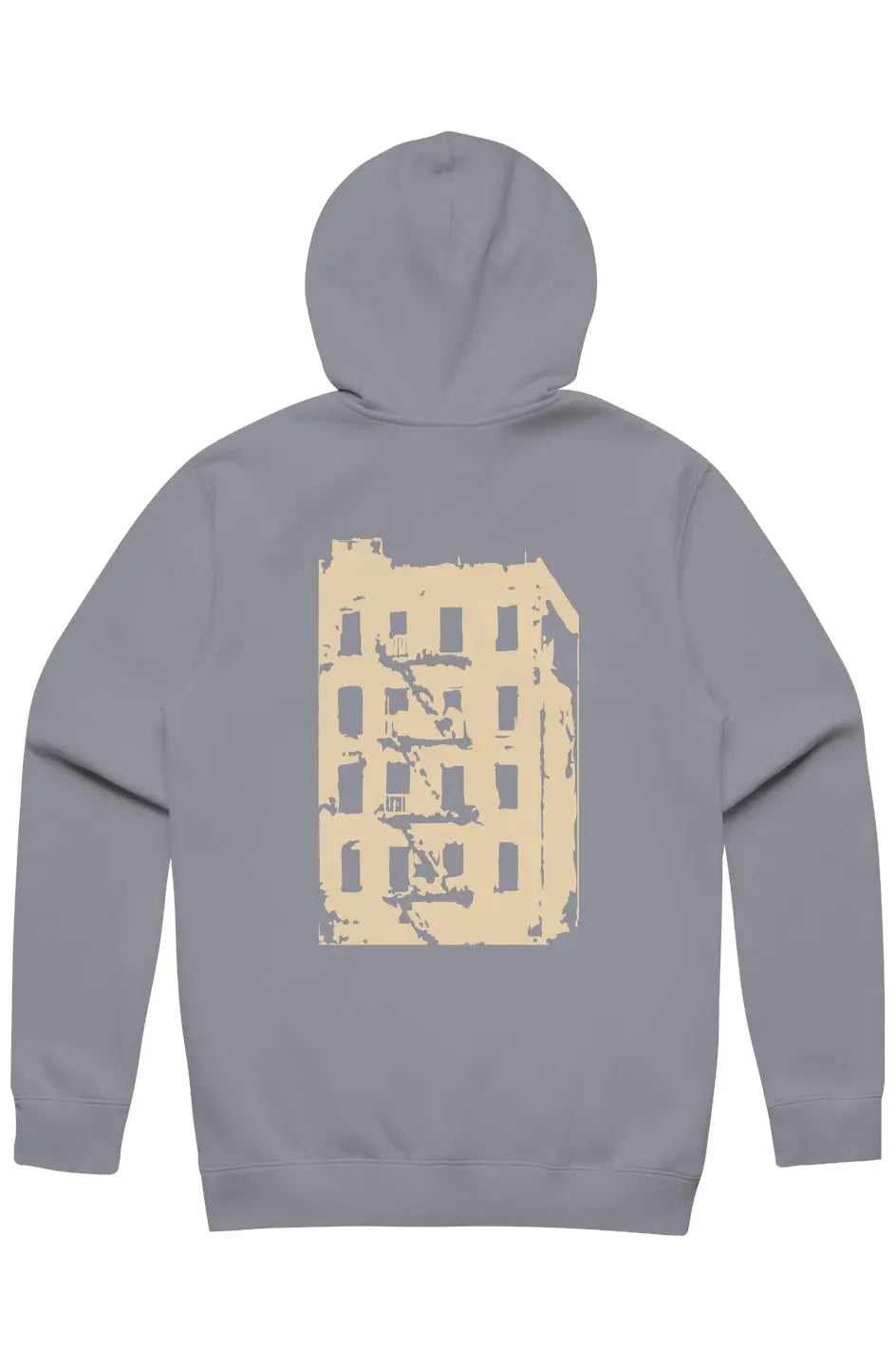 The Bronx Building Stencil Zip Hood