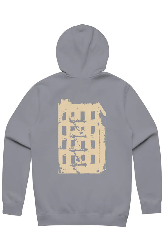The Bronx Building Stencil Zip Hood