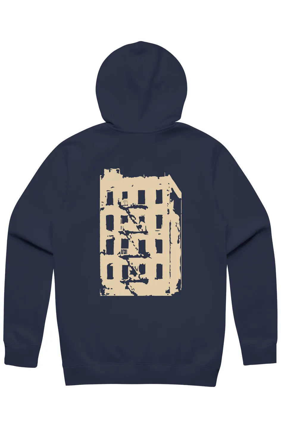 The Bronx Building Stencil Zip Hood