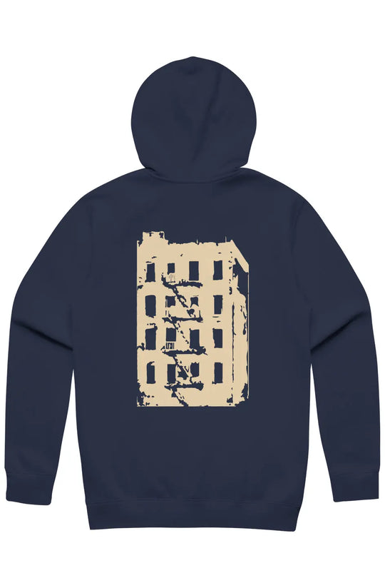The Bronx Building Stencil Zip Hood