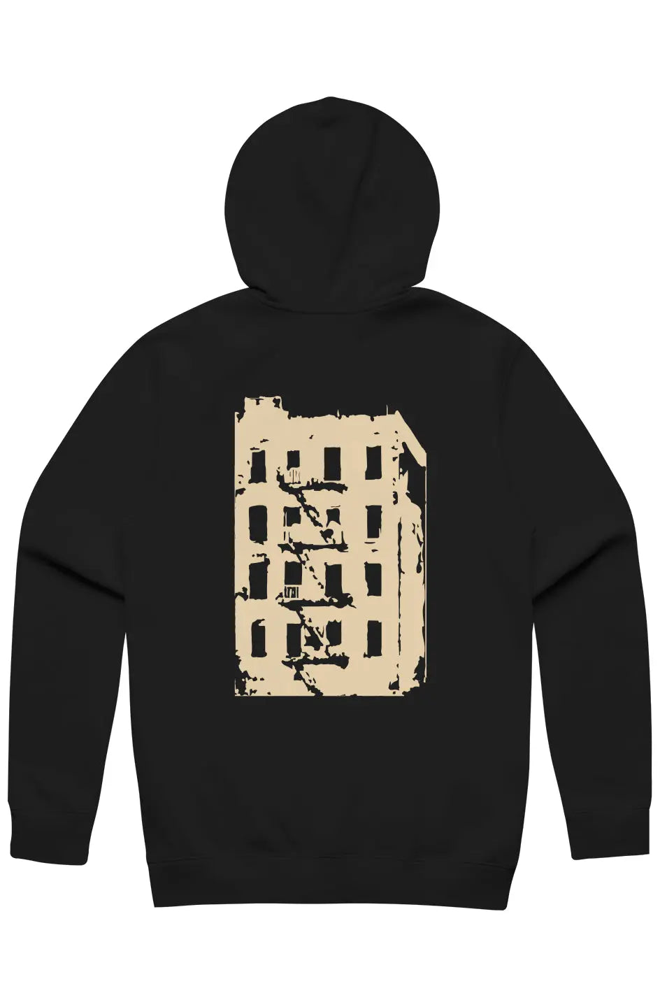 The Bronx Building Stencil Zip Hood