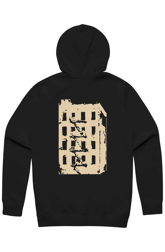 The Bronx Building Stencil Zip Hood